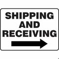 Accuform Safety Sign SHIPPING AND RECEIVING MVHR581VA MVHR581VA